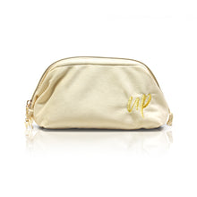 Load image into Gallery viewer, CREAM Luxury Velvet Cosmetics Bag- Small